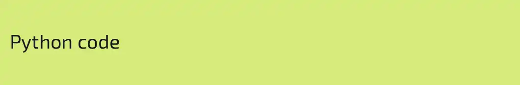 Python code
